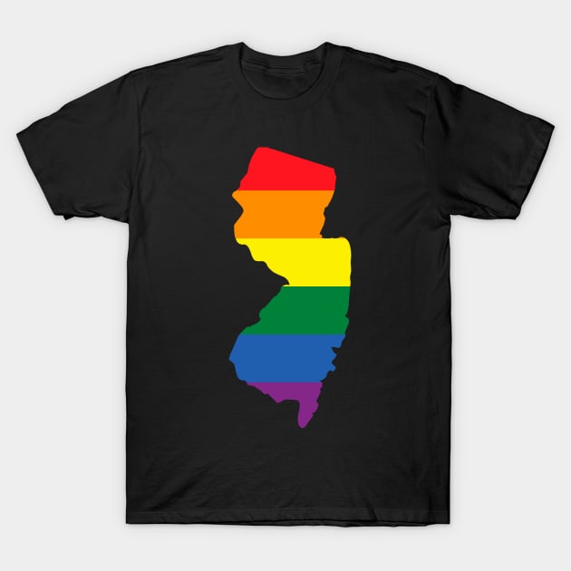 New Jersey state pride shirt T-Shirt by FiftyStatesOfGay